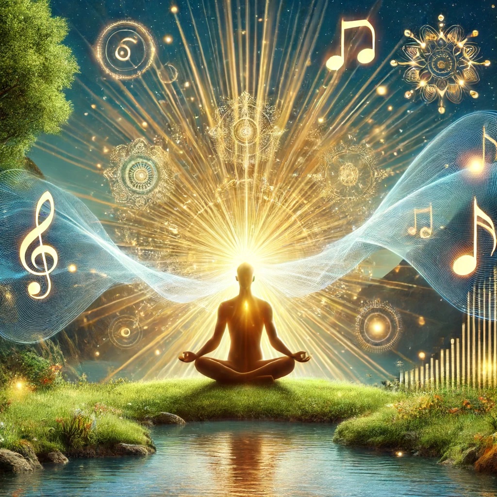 波動を上げるための瞑想音楽で自己成長するの起源